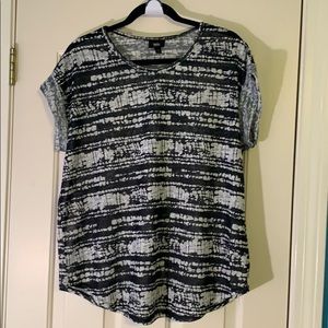 Mossimo Lightweight Rolled Sleeve Shirt Black